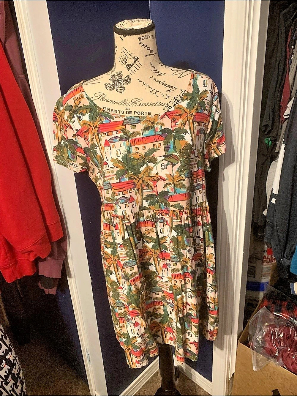 Forever 21 Multicolor Mini Dress Size large Like New